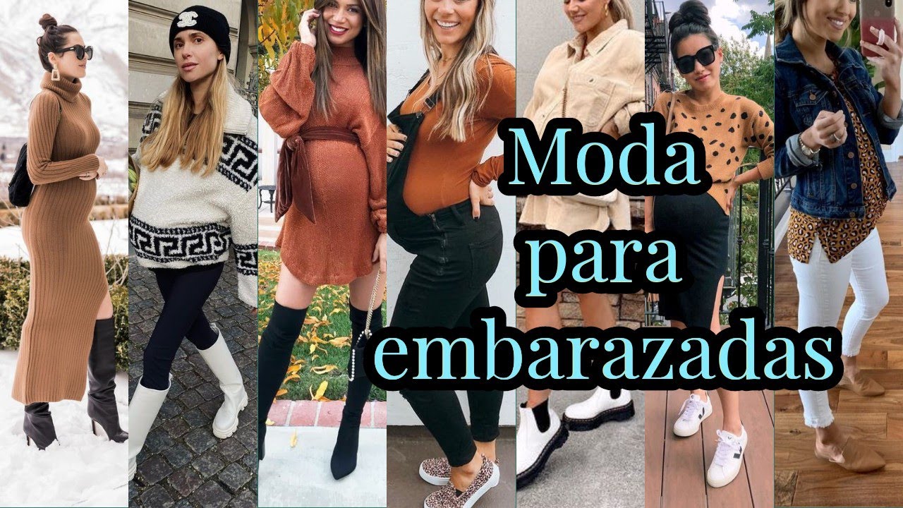 Outfis embarazadas/moda para embarazadas/looks de invierno 2021/2022 - YouTube