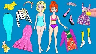 20 DIY Frozen Paper Dolls Hacks and Crafts