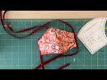 Fitted fabric face mask tutorial with filter pocket and ties