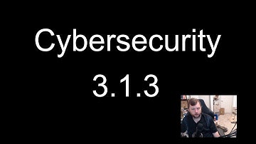 Cybersecurity 3.1.3