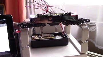 WiFi controlled N gauge model locomotive powered by ESP8266