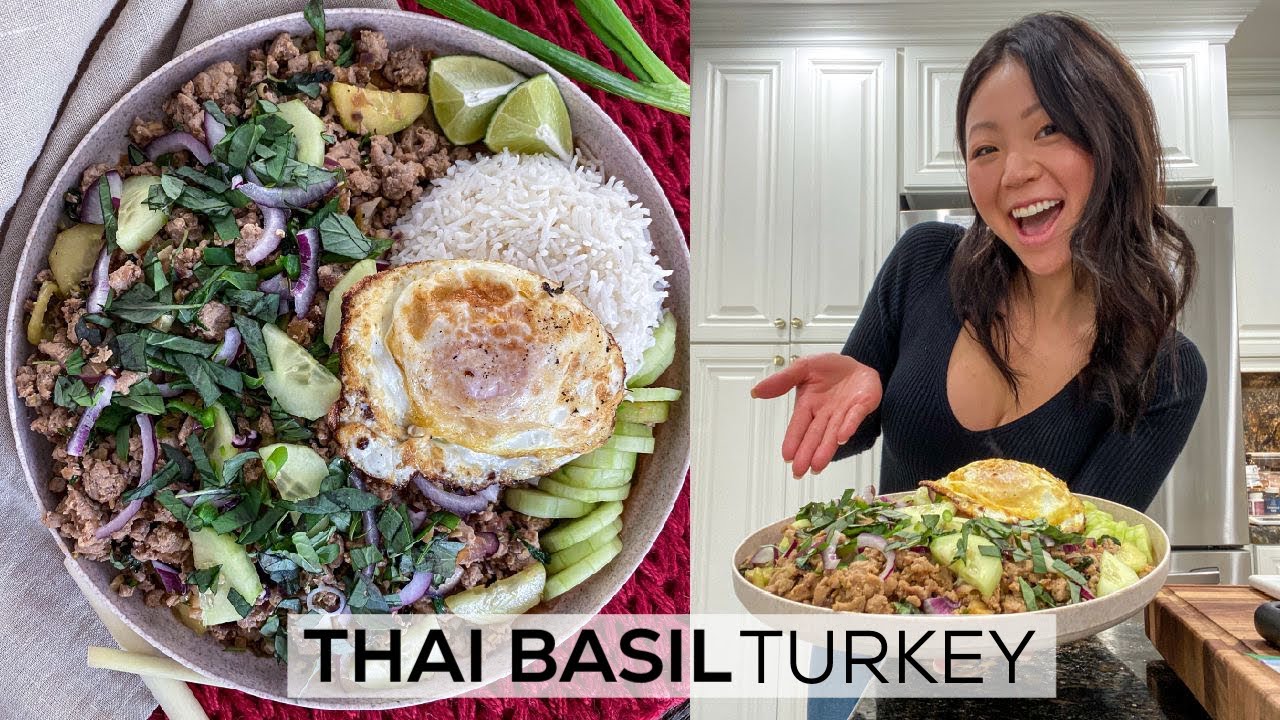 THAI BASIL TURKEY healthy, glutenfree & SO FLAVORFUL easy dinner