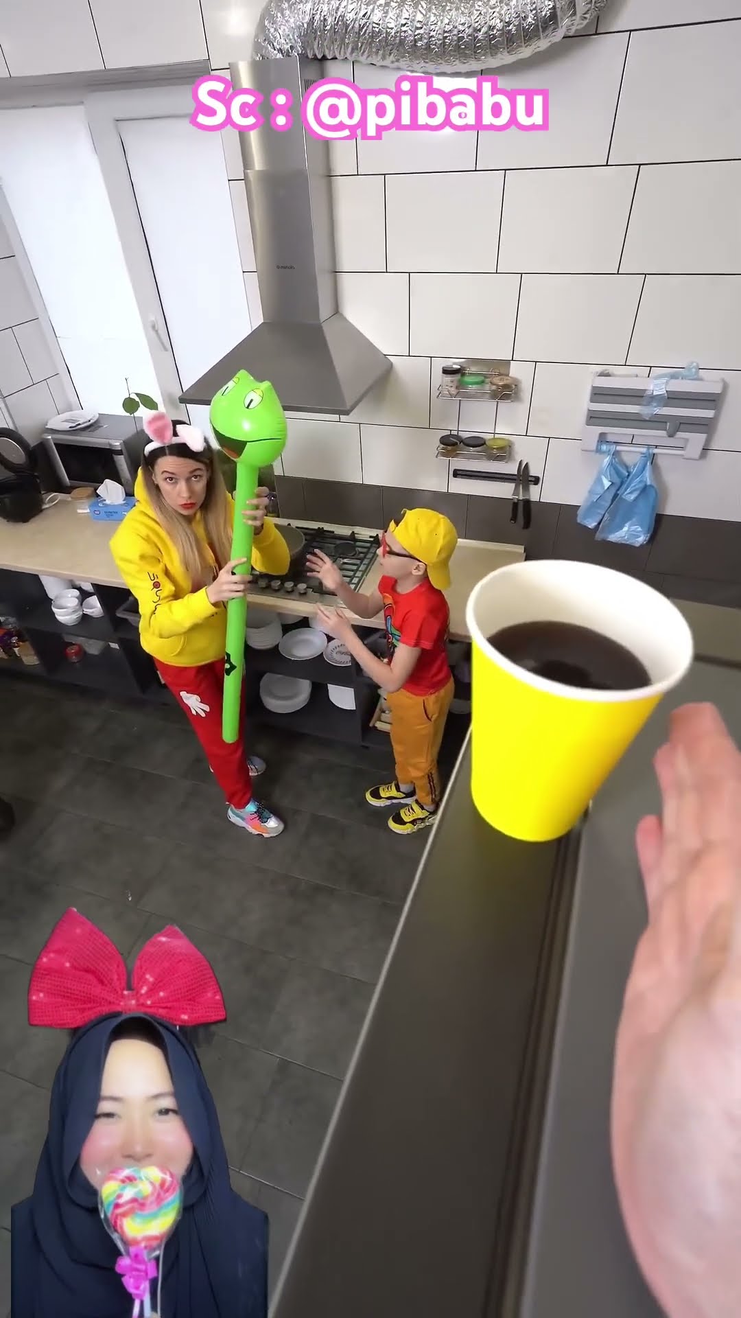PAPA MAU TUMPAHIN GELAS ⁉️ tapi Gak Jadi takut di pukul mama ? @pibabu #shorts #funny #dubbing
