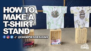 How To Make A Diy T Shirt Stand - Youtube