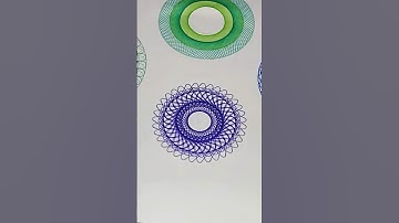 How many rotations did the pen make in total? 🤔 Amazing  #Spirograph #satisfying #shorts