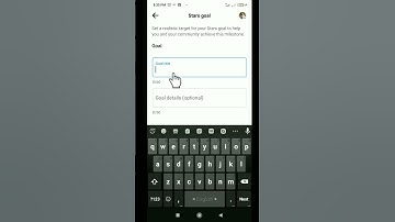 How to Setting a stars goal on facebook. #shorts