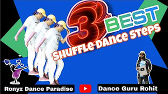 3 best shuffle dance steps | Tutorial + Practice video | Slow Medium Fast Speed |  Dance guru Rohit