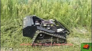 pemotong rumput dengan kendali jarak jauh hibrida 200m #remotecontrolmower #lawnmowerrobot #mower
