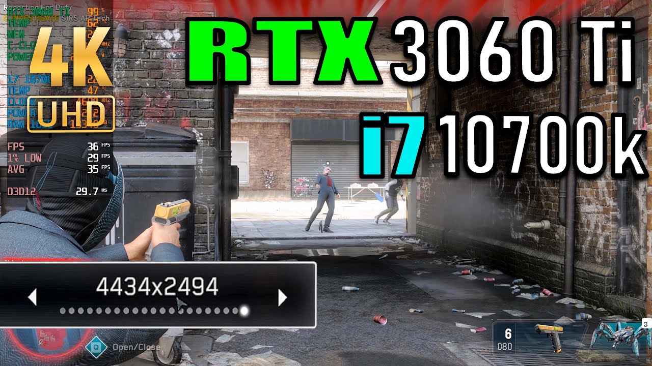 Watch Dogs: Legion - RTX 3060 Ti  4.4K  High setting Gameplay + Benchmark