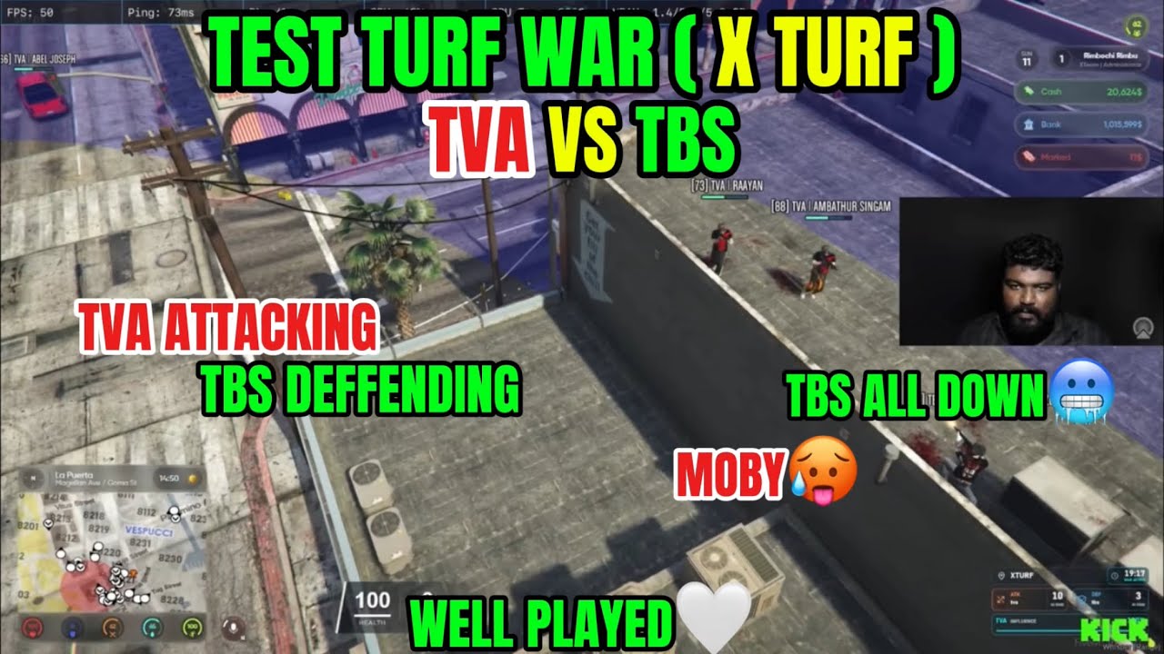 TEST TURF WAR | X TURF | TVA VS TBS | MOBY🥵 | TBS ALL DOWN🥶 | WELL PLAYED🤍