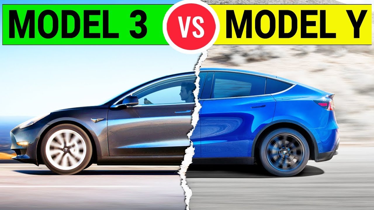 A diferença entre Tesla Model Y VS Model 3 difference between