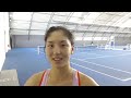 1st W60 EMPIRE Women's Indoor 2022: Xinyu Wang's interview after she has advanced to singles final