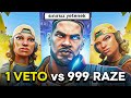 1 VETO vs 999 RAZE (sınırsız yetenek)