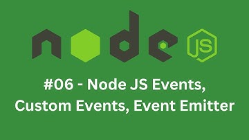 🔥 #6: Node Js events, Node Js  Eventemitter,  Node Js  custom events
