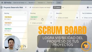 Scrum Board con Trello para visibilidad de actividades en proyectos