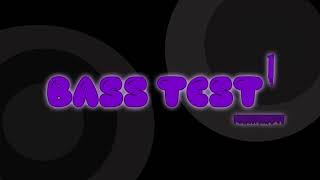 Subwoofer BASS TEST 1