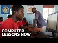 Computer lessons are in place.#computerlessons #rotary #rotarians#rotarylife #computer 
