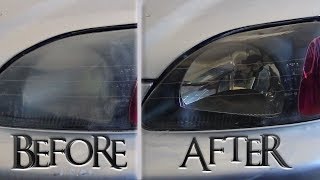 How To Restore/Clean Civic EK Headlights In Home DIY