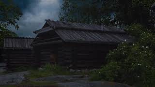 : Sounds of rain and thunder for sleep, therapy for the soul with rain. Old house in the woods. #rain