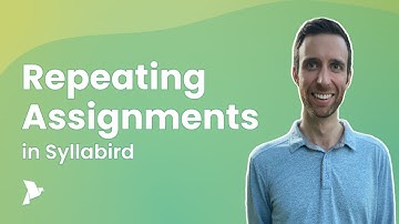 Repeating Assignments in Syllabird