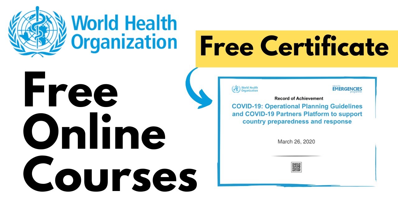 Who Free Online Courses