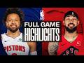Game Recap: Raptors 119, Pistons 108