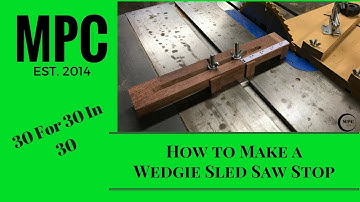 How to Make a Wedgie Sled Saw Stop