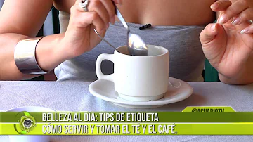 ¿Cómo se sirve el té de etiqueta?