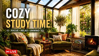 Peaceful Cozy Room Ambience 🌿 Study With Me LIVE • Focus & Relax