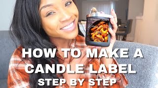 HOW TO MAKE A CANDLE LABEL AT HOME | STEP BY STEP | FALL 2022