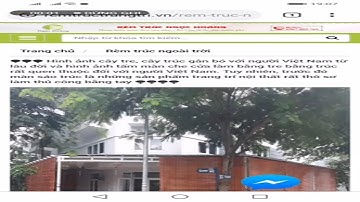 Rèm tre trúc ngoài trời - Ngọc Hoàng