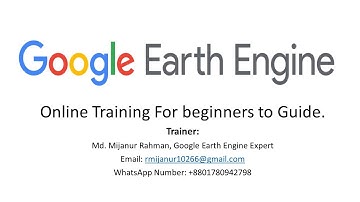 Remote sensing online training using Google Earth Engine for Beginner