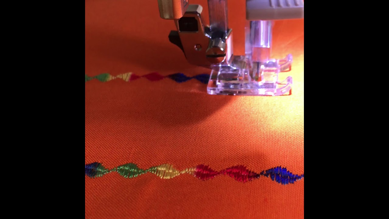 Variegated Thread for Satin Stitches - YouTube