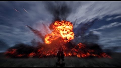 Unreal game effect portfolio meteor