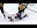 Alex Ovechkin Takes Back To Back Hits From Pastrnak And Marchand
