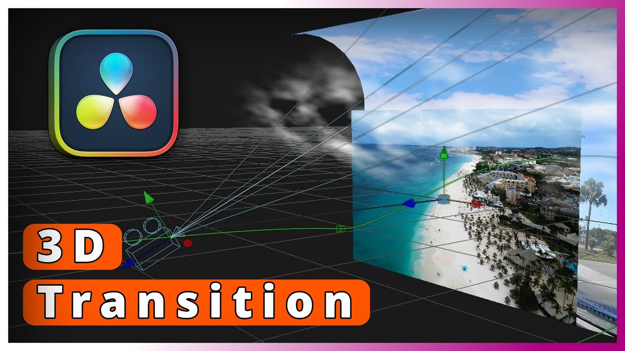 3D jump transition in Free Davinci Resolve [Step by Step] # ...