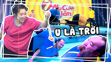 Thúy Ngân rượt đuổi ông chú Tiến Luật té lên té xuống và cú va chạm cực thốn 🤣