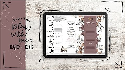 Digital Plan with Me - October 2022 | Fall Doodles 🍂 Theme | Weekly PWM using GoodNotes & an iPad