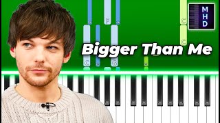Louis Tomlinson - Bigger Than Me - Piano Tutorial