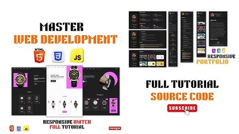 Master Frontend Web Development With 2 Real World Portfolios using html css js Beginners to Advanced