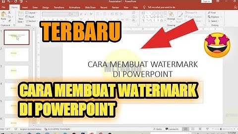 CARA MEMBUAT WATERMARK DI POWERPOINT | TERBARU 2022