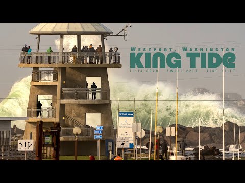 Historic King Tide in Westport, Washington 11-15-2020