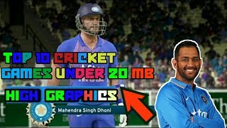 🔥Top 10 cricket games under 20 mb for Android with High graphics and gameplay screenshot 2