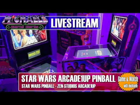 Star Wars Arcade1Up Pinball Live Gameplay | MichaelBtheGameGenie from MichaelBtheGameGenie