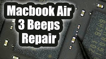 Macbook Air 3 beeps No Boot Repair  integrated Ram issue.