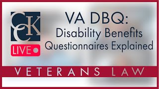 VA DBQ: Disability Benefits Questionnaire Explained