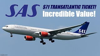 TRIP REPORT | $71 Transatlantic Ticket on SAS! Chicago (ORD) to Copenhagen (CPH) | Airbus A330