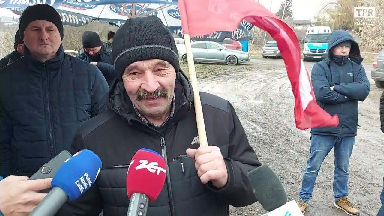 Protest rolników w Piaskach. "Niemcy cofnęli TIRy z mąką z Polski