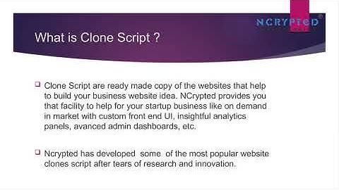 Clone scripts