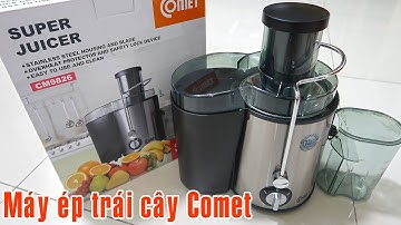 Mở hộp review máy ép trái cây COMET CM9826 công suất 400W